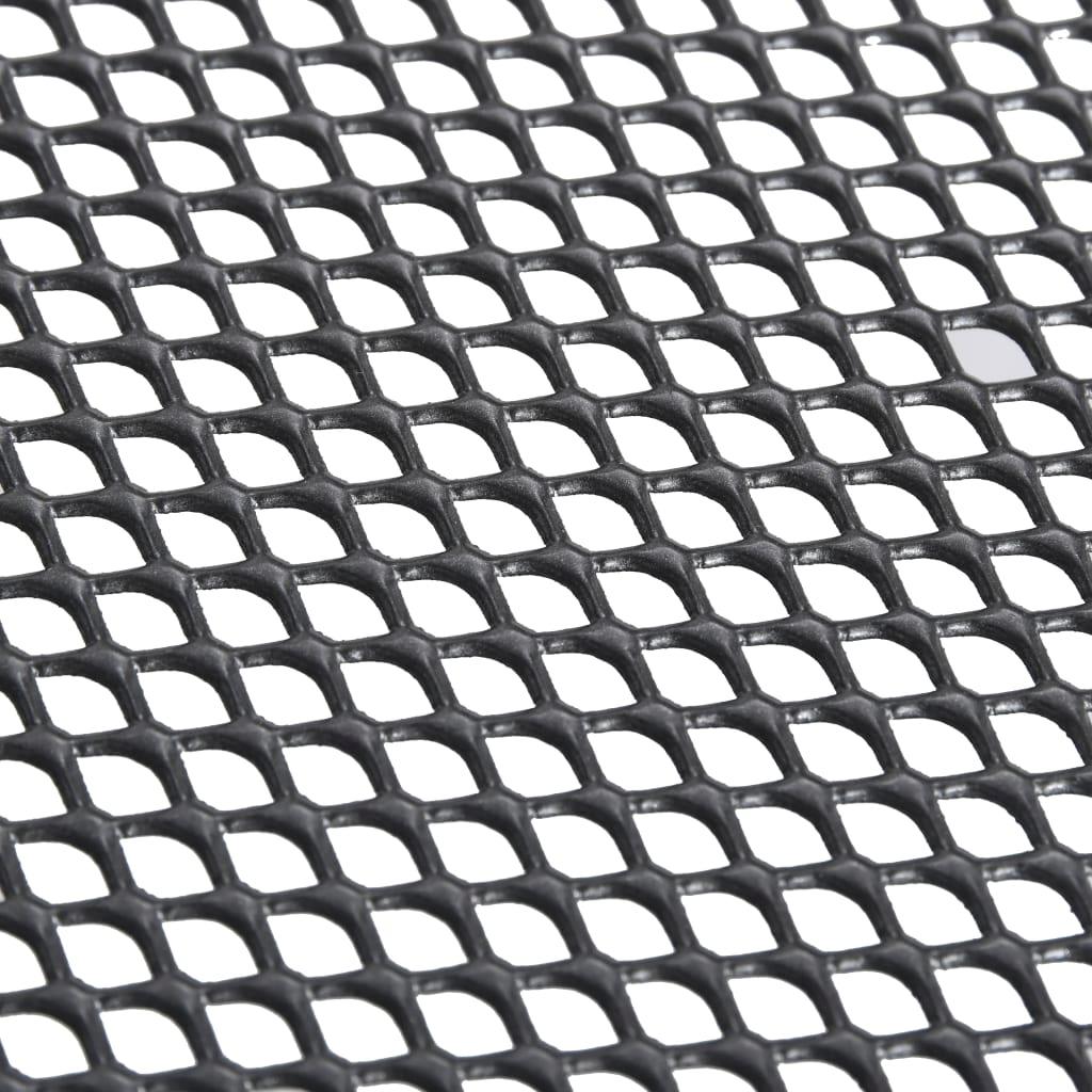 Folding Mesh Table 31.5"x31.5"x28.3" Steel Anthracite at Set Shop and Smile