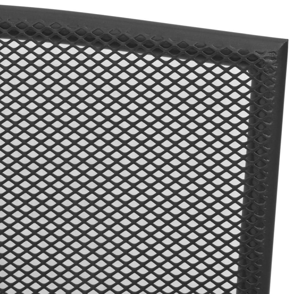 Patio Chairs 4 pcs Mesh Design Anthracite Steel at Set Shop and Smile