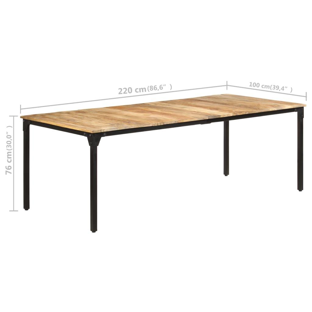 Dining Table 86.6"x39.4"x29.9" Rough Mango Wood at Set Shop and Smile