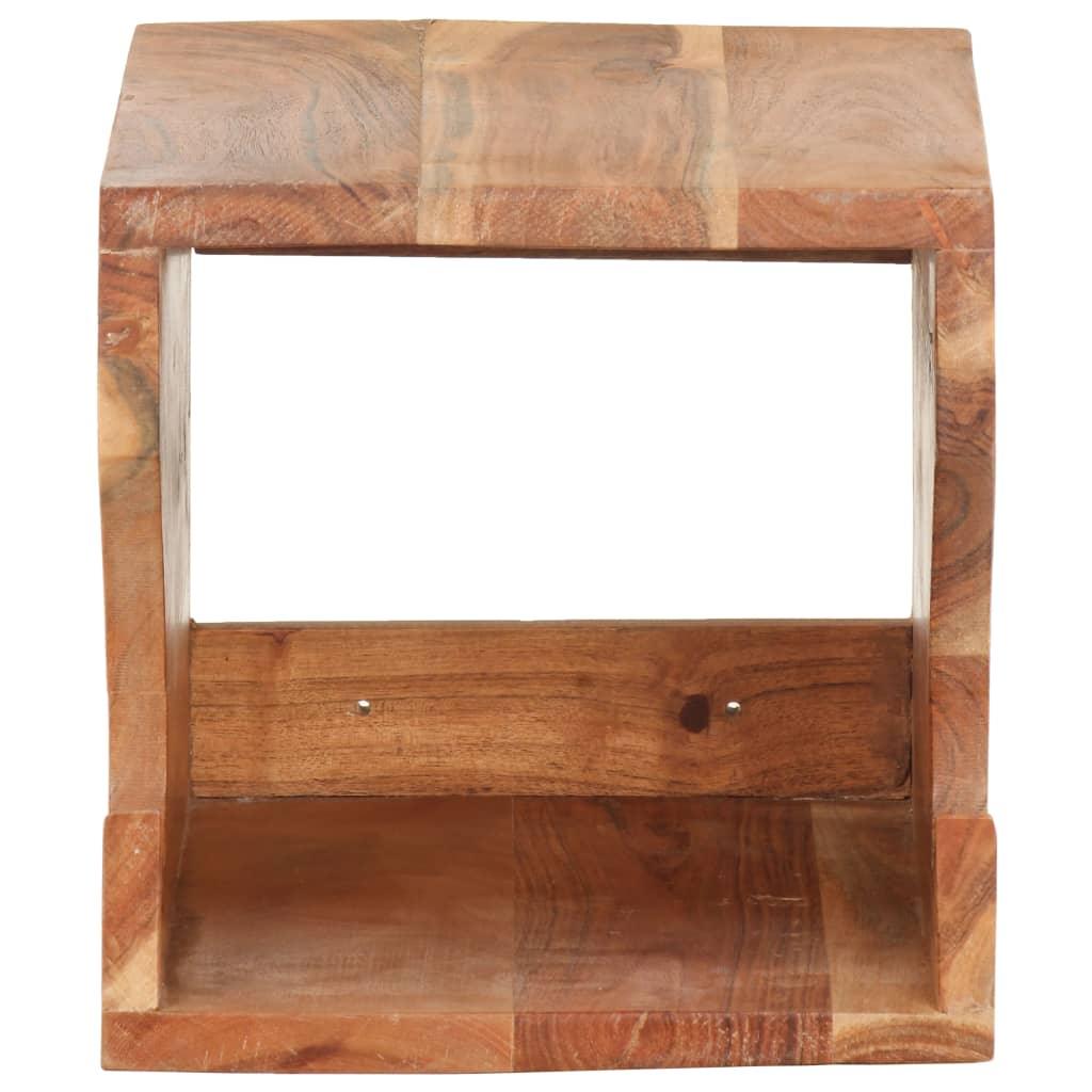 Wall Mounted Bicycle Rack 13.8"x9.8"x9.8" Solid Acacia Wood at Set Shop and Smile