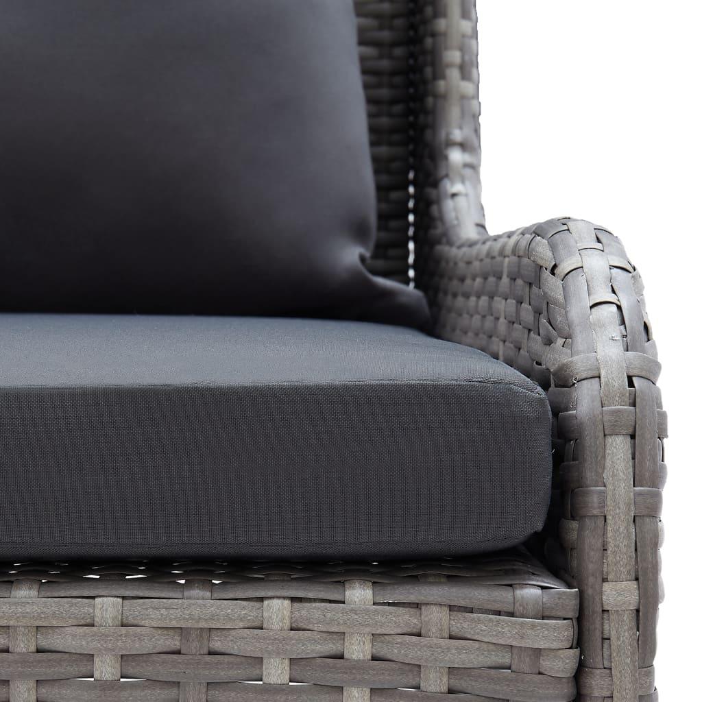 Patio Corner Sofas 2 pcs Poly Rattan Gray at Set Shop and Smile