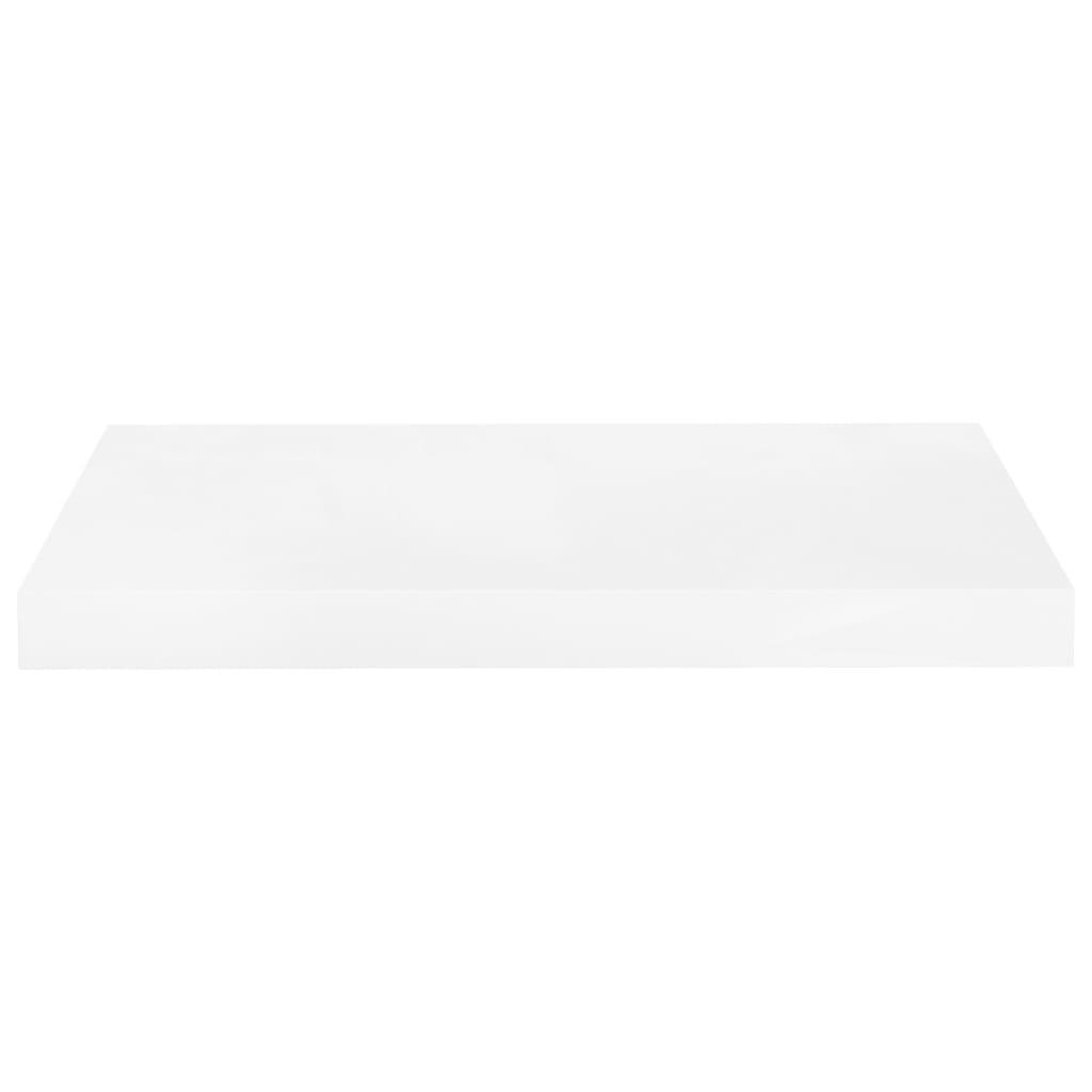 Floating Wall Shelves 4 pcs High Gloss White 19.7"x9.1"x1.5" MDF at Set Shop and Smile