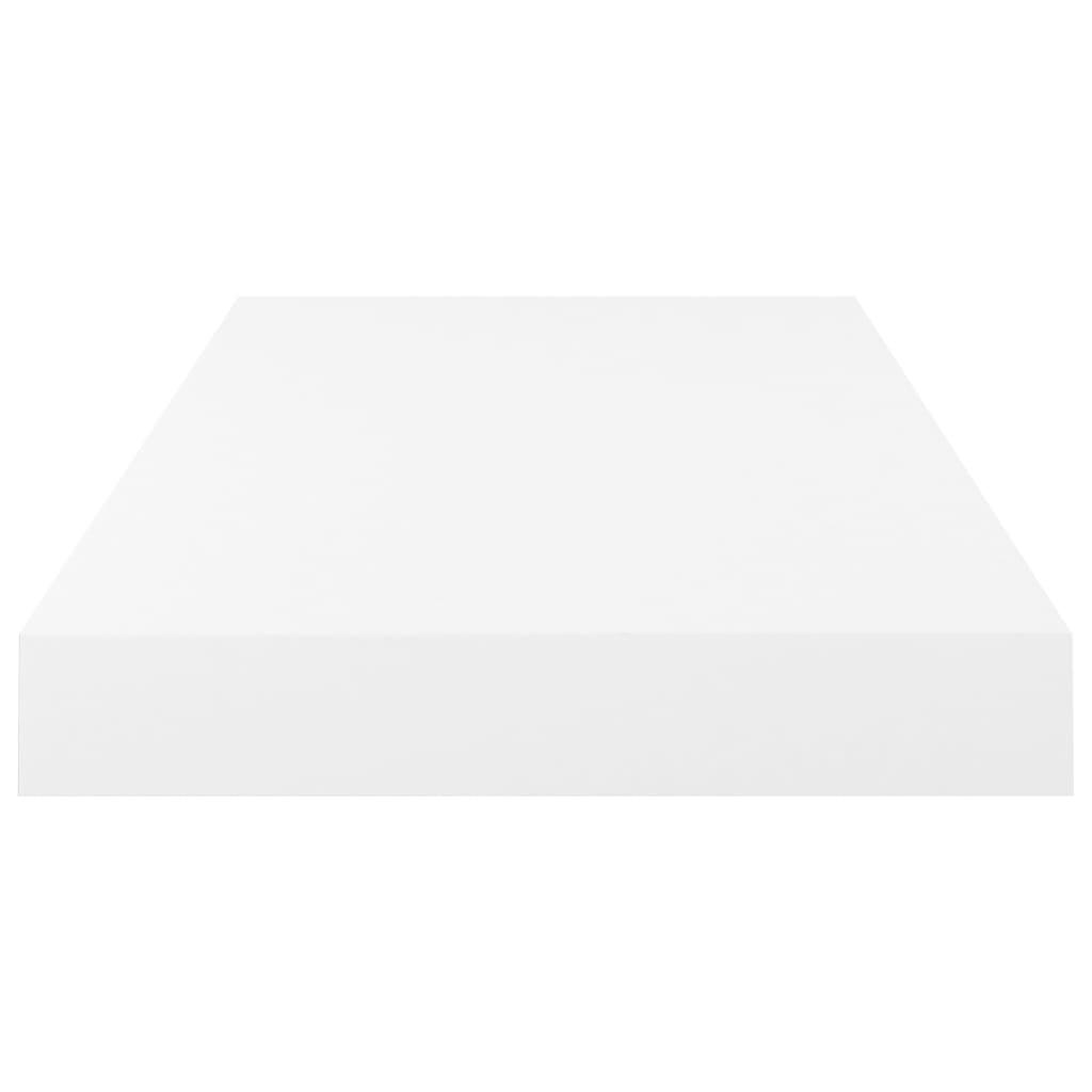 Floating Wall Shelves 4 pcs High Gloss White 19.7"x9.1"x1.5" MDF at Set Shop and Smile