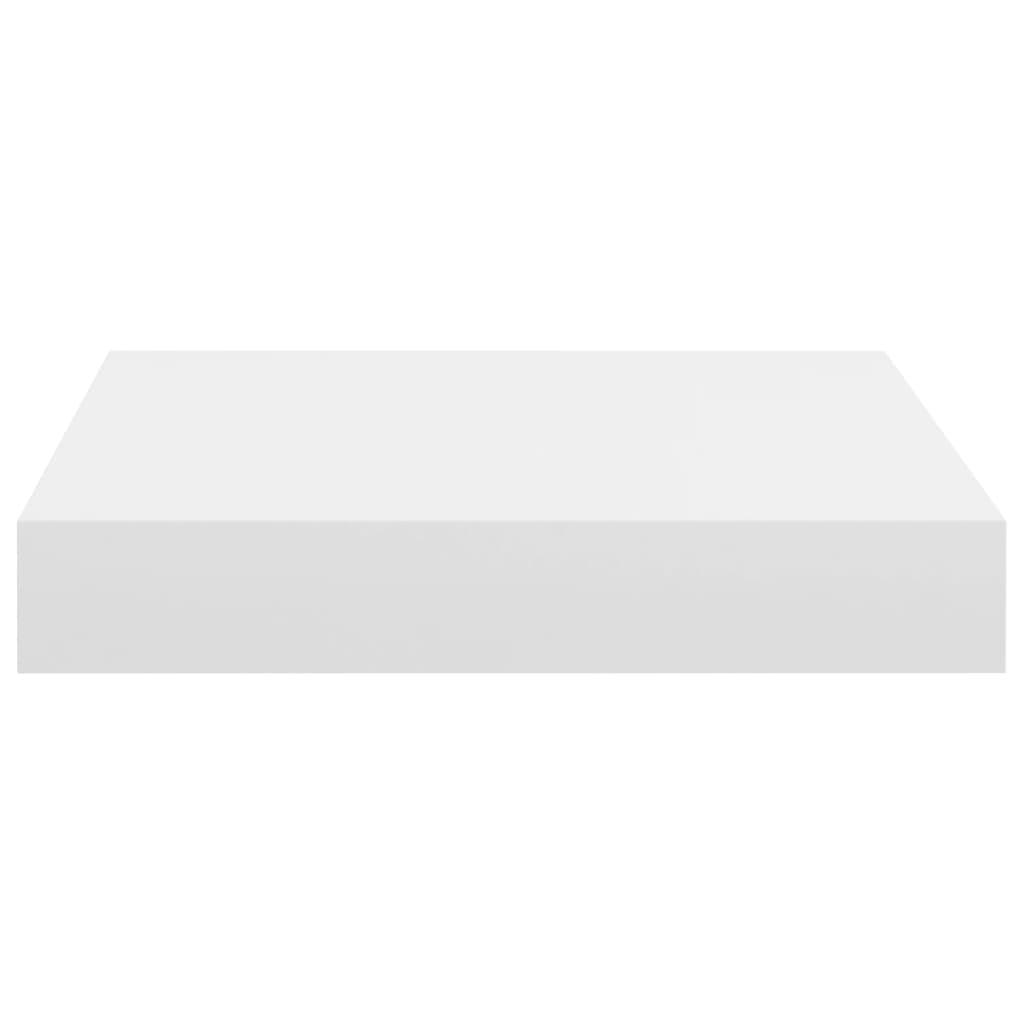 Floating Wall Shelf White 9.1"x9.3"x1.5" MDF at Set Shop and Smile