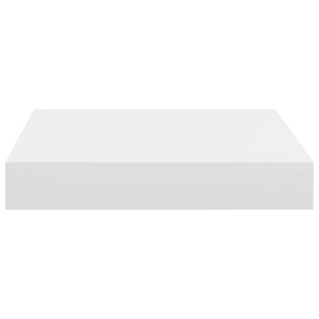 Floating Wall Shelves 2 pcs White 9.1"x9.3"x1.5" MDF at Set Shop and Smile