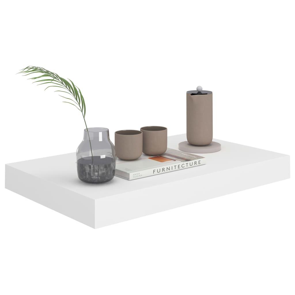 Floating Wall Shelf White 15.7"x9.1"x1.5" MDF at Set Shop and Smile
