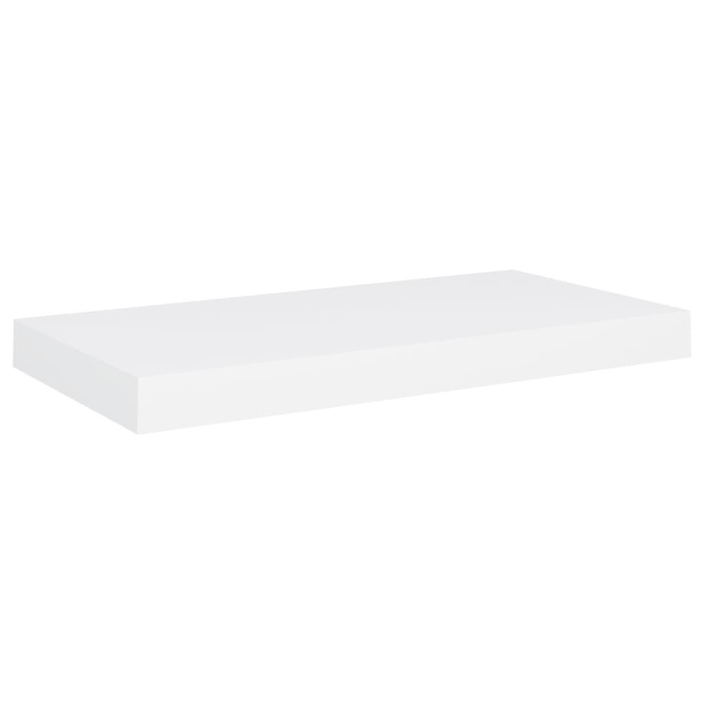 Floating Wall Shelves 2 pcs White 19.7"x9.1"x1.5" MDF at Set Shop and Smile