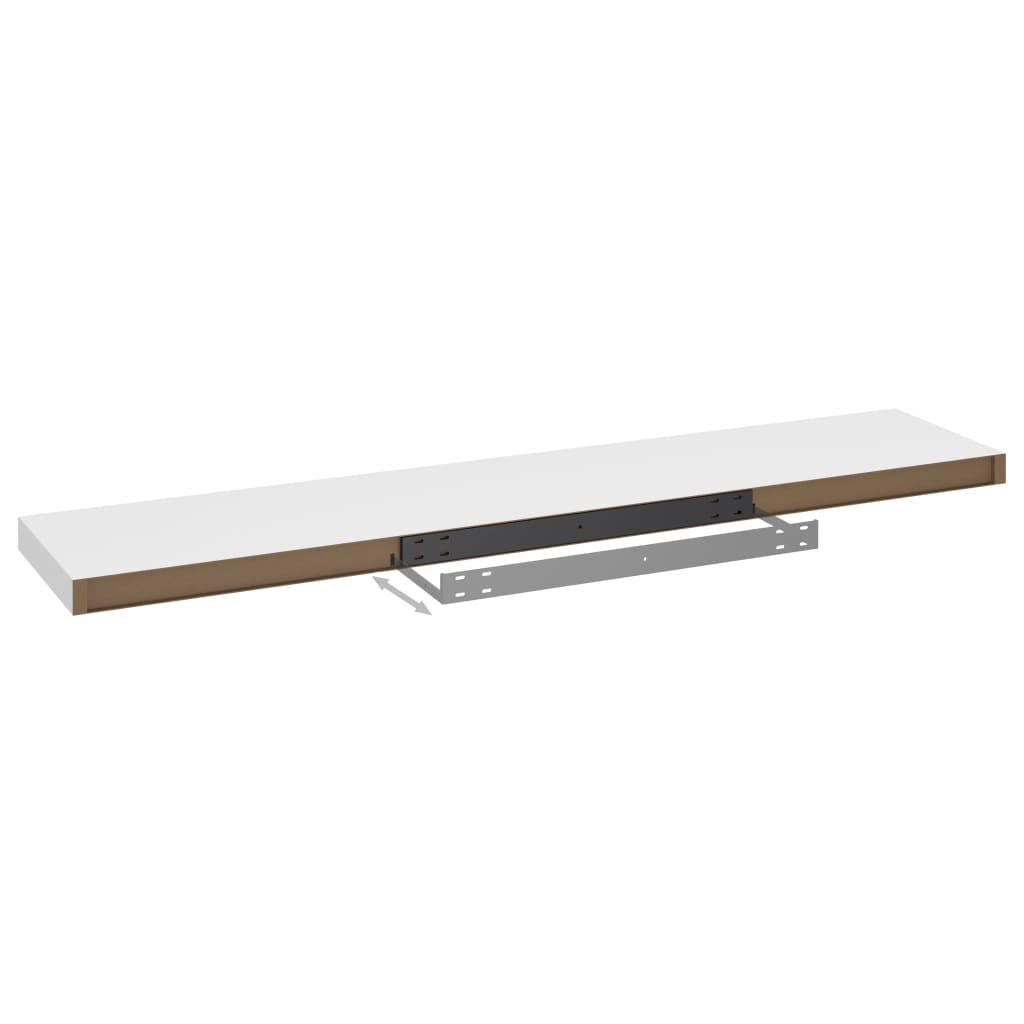 Floating Wall Shelf White 47.2"x9.3"x1.5" MDF at Set Shop and Smile