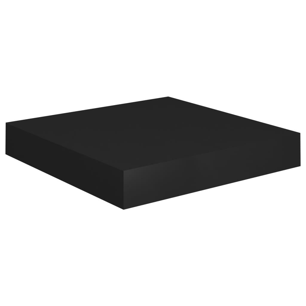 Floating Wall Shelf Black 9.1"x9.3"x1.5" MDF at Set Shop and Smile