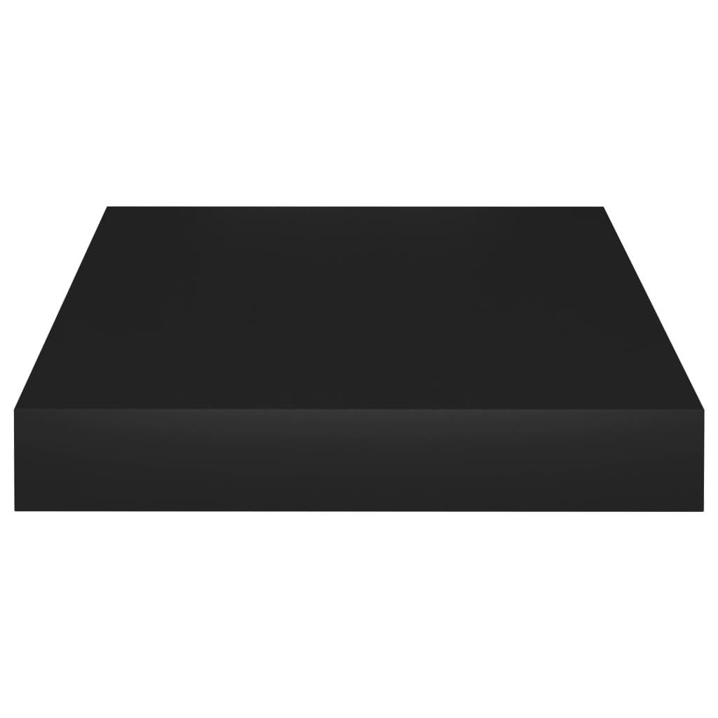 Floating Wall Shelf Black 9.1"x9.3"x1.5" MDF at Set Shop and Smile
