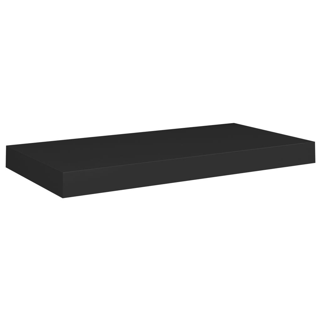 Floating Wall Shelf Black 19.7"x9.1"x1.5" MDF at Set Shop and Smile