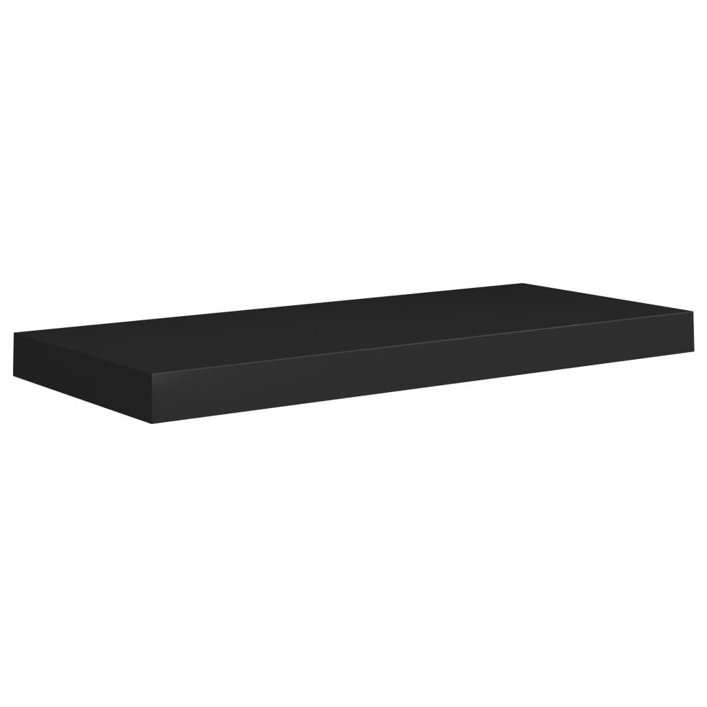 Floating Wall Shelves 2 pcs Black 23.6"x9.3"x1.5" MDF at Set Shop and Smile