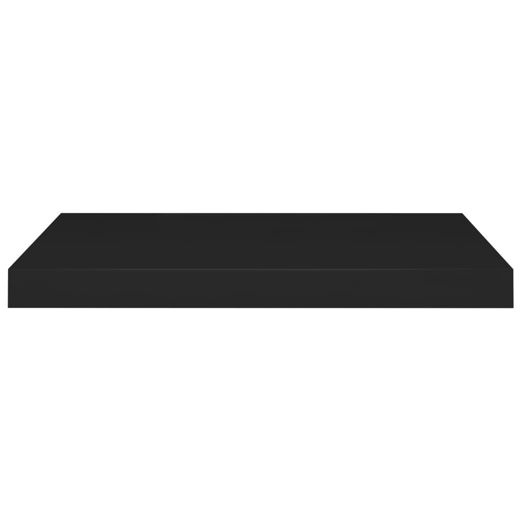 Floating Wall Shelves 2 pcs Black 23.6"x9.3"x1.5" MDF at Set Shop and Smile