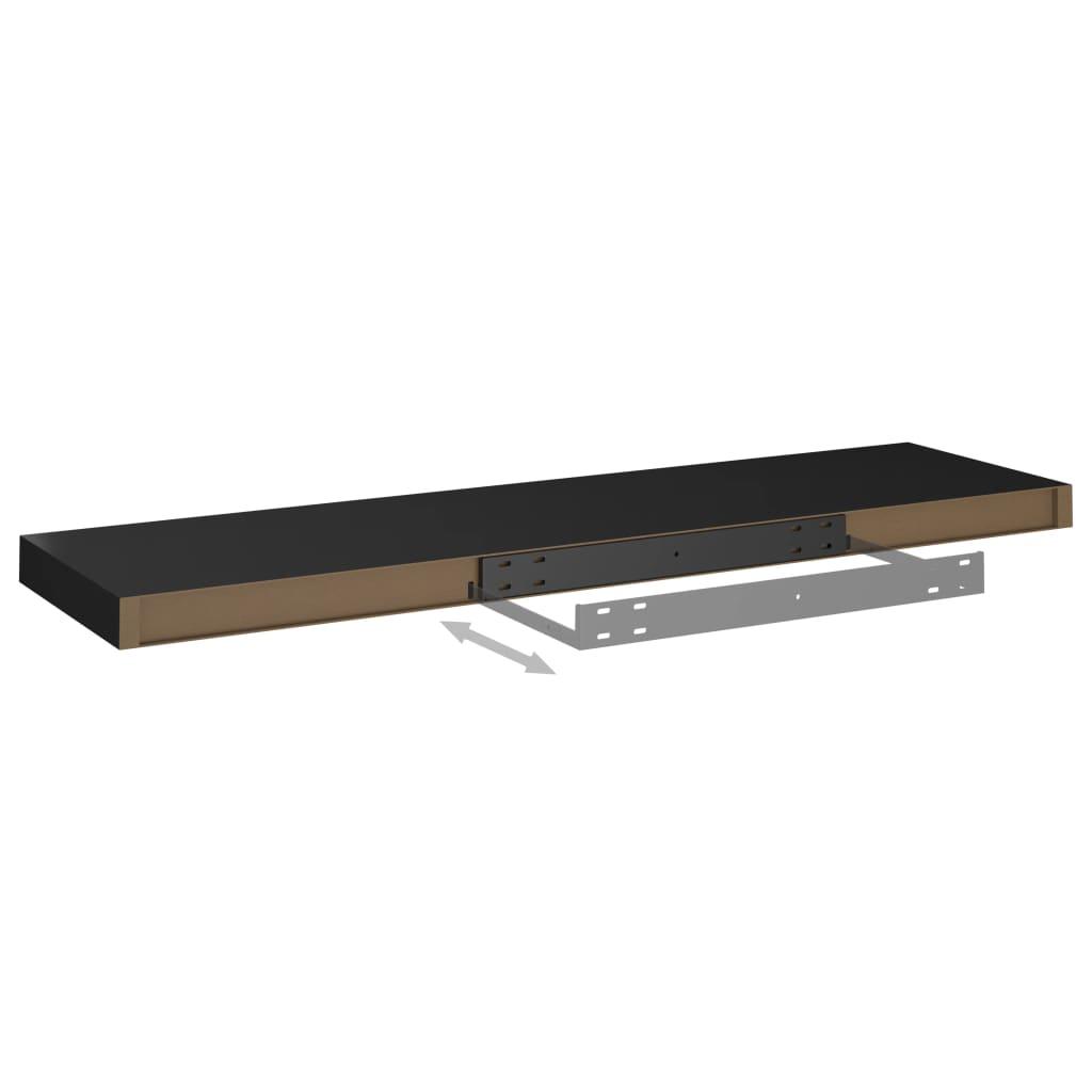 Floating Wall Shelf Black 35.4"x9.3"x1.5" MDF at Set Shop and Smile