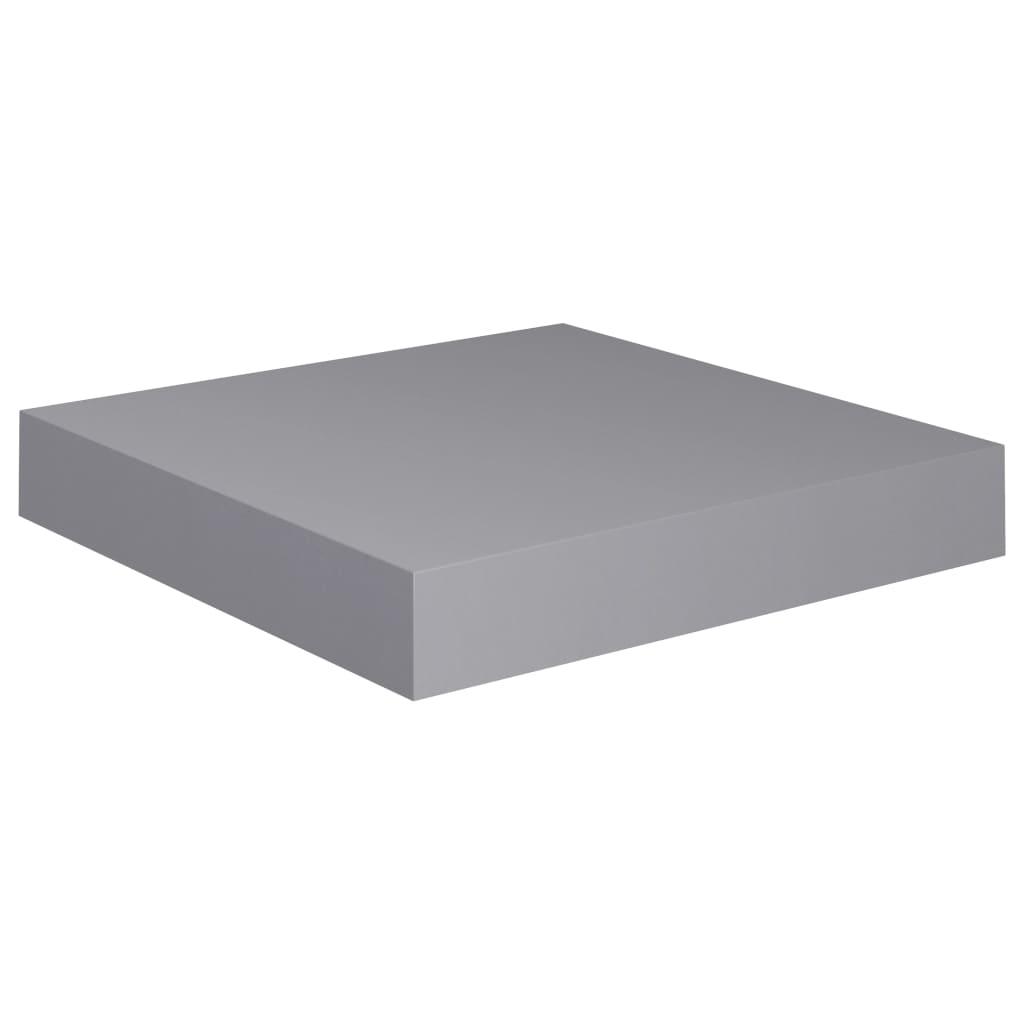 Floating Wall Shelf Gray 9.1"x9.3"x1.5" MDF at Set Shop and Smile
