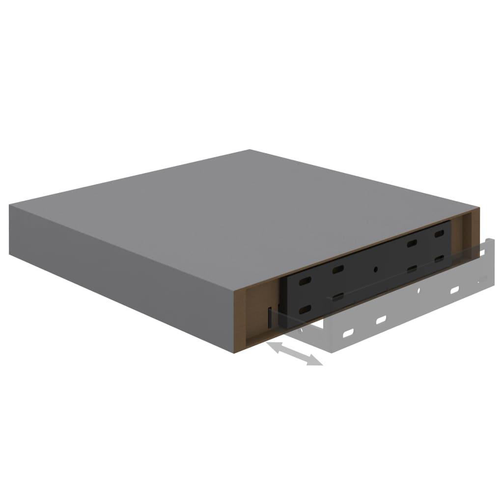 Floating Wall Shelf Gray 9.1"x9.3"x1.5" MDF at Set Shop and Smile