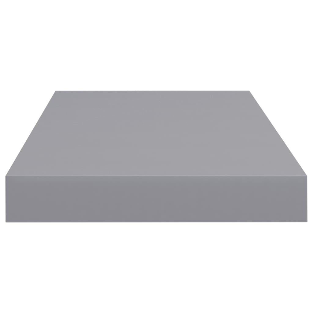 Floating Wall Shelves 2 pcs Gray 19.7"x9.1"x1.5" MDF at Set Shop and Smile