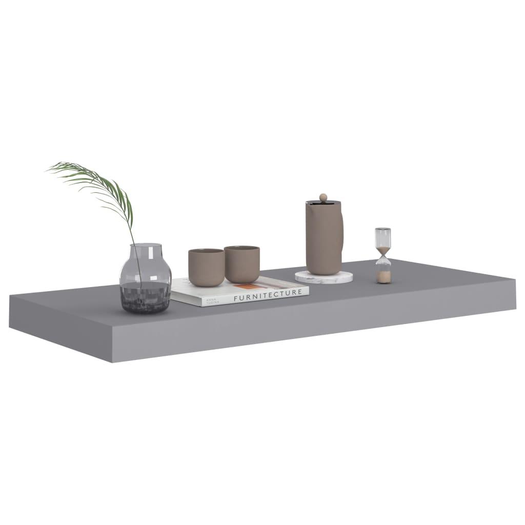 Floating Wall Shelf Gray 23.6"x9.3"x1.5" MDF at Set Shop and Smile