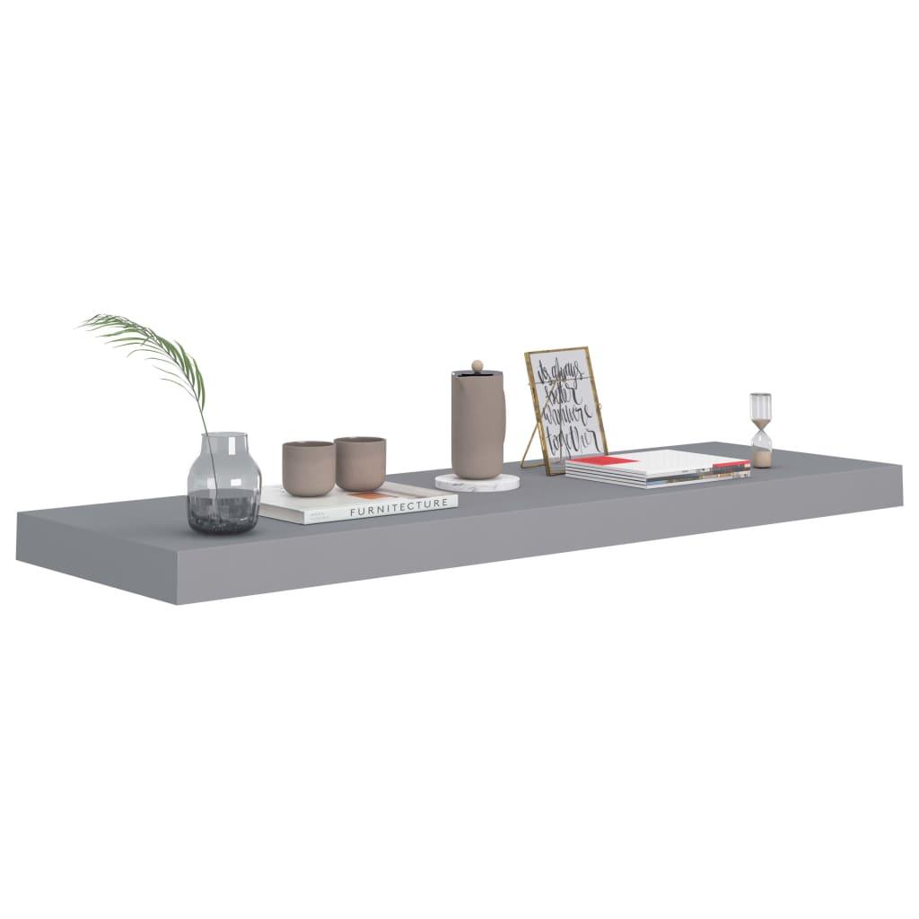 Floating Wall Shelves 4 pcs Gray 31.5"x9.3"x1.5" MDF at Set Shop and Smile