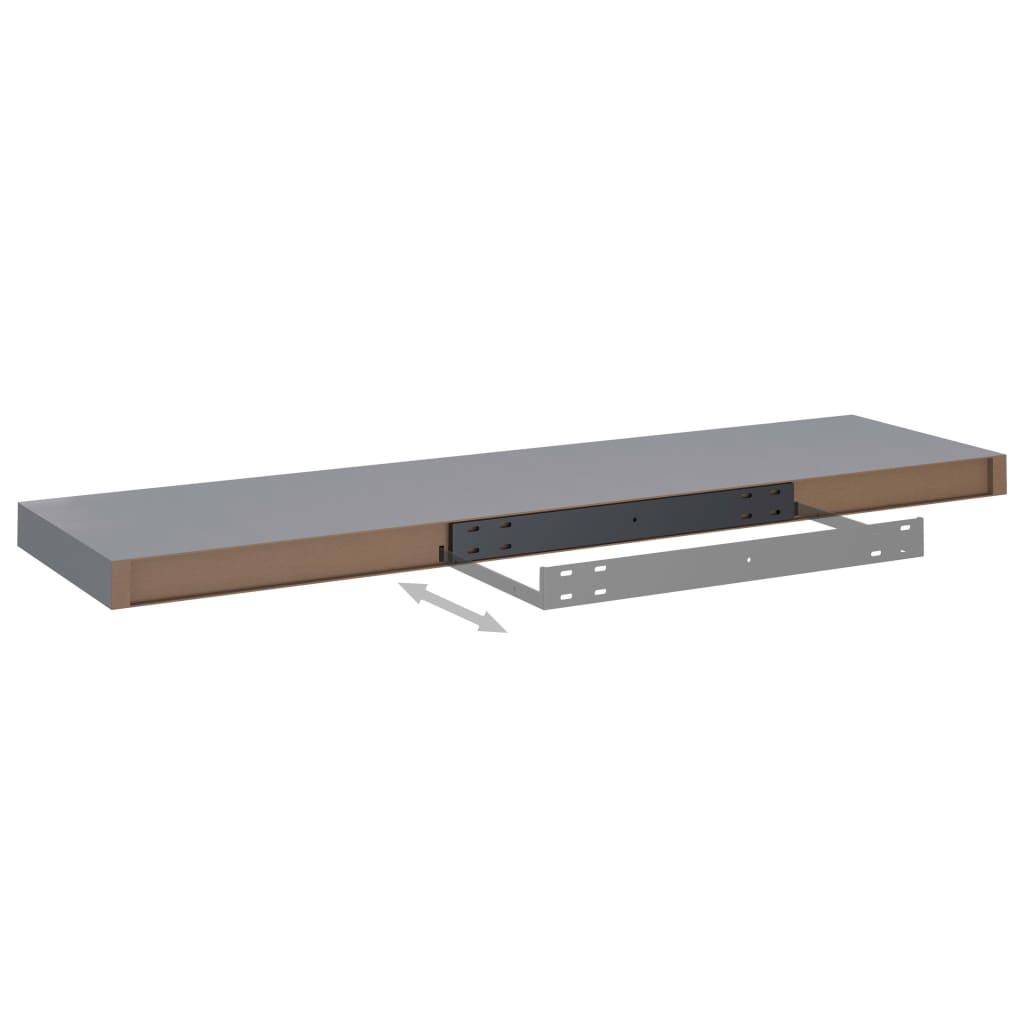 Floating Wall Shelves 4 pcs Gray 35.4"x9.3"x1.5" MDF at Set Shop and Smile