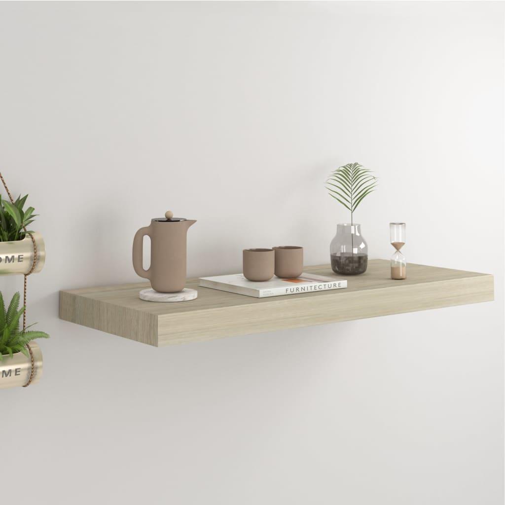 Floating Wall Shelf Oak 23.6"x9.3"x1.5" MDF at Set Shop and Smile