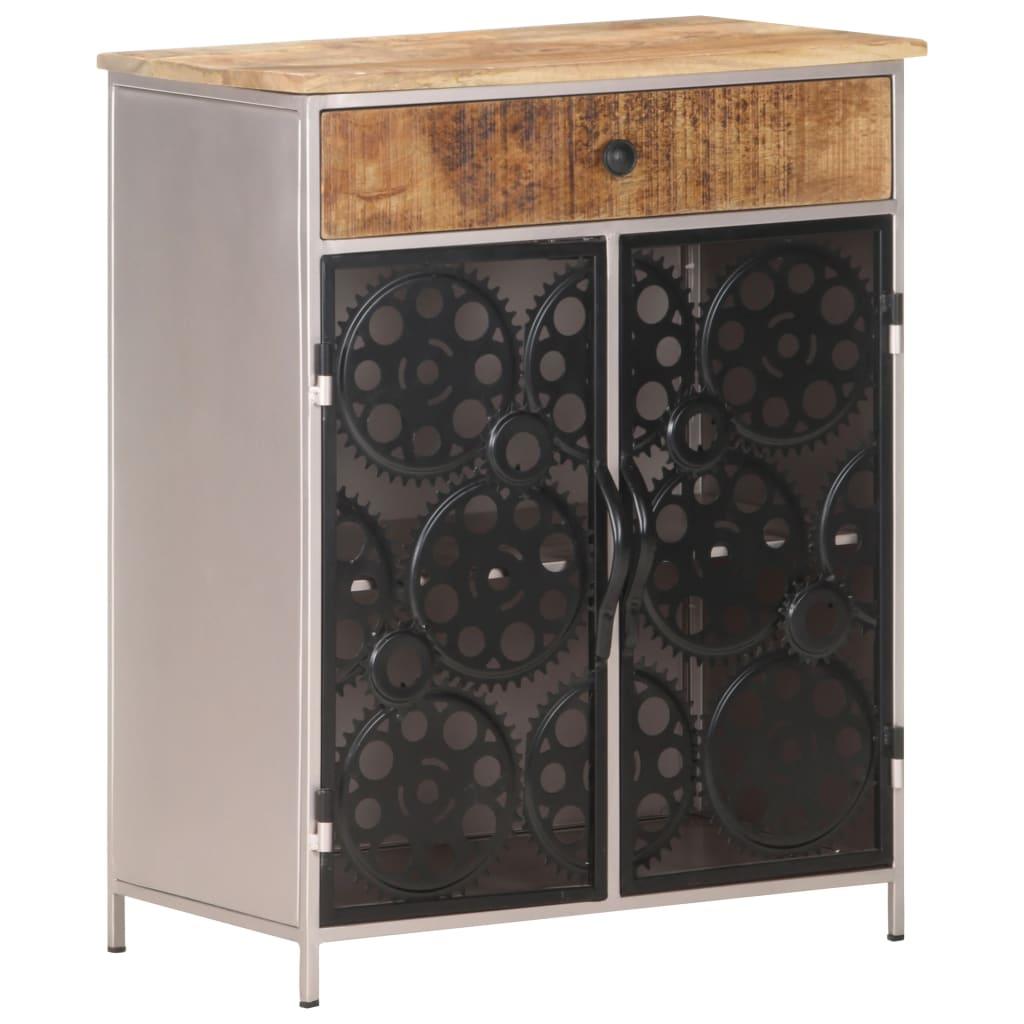 Sideboard 23.6"x13.8"x29.5" Rough Mango Wood & Iron at Set Shop and Smile