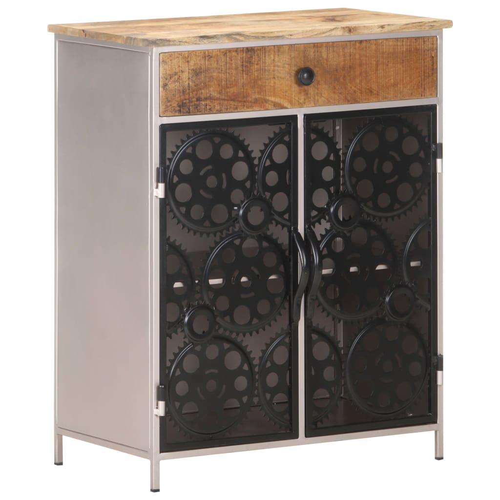Sideboard 23.6"x13.8"x29.5" Rough Mango Wood & Iron at Set Shop and Smile
