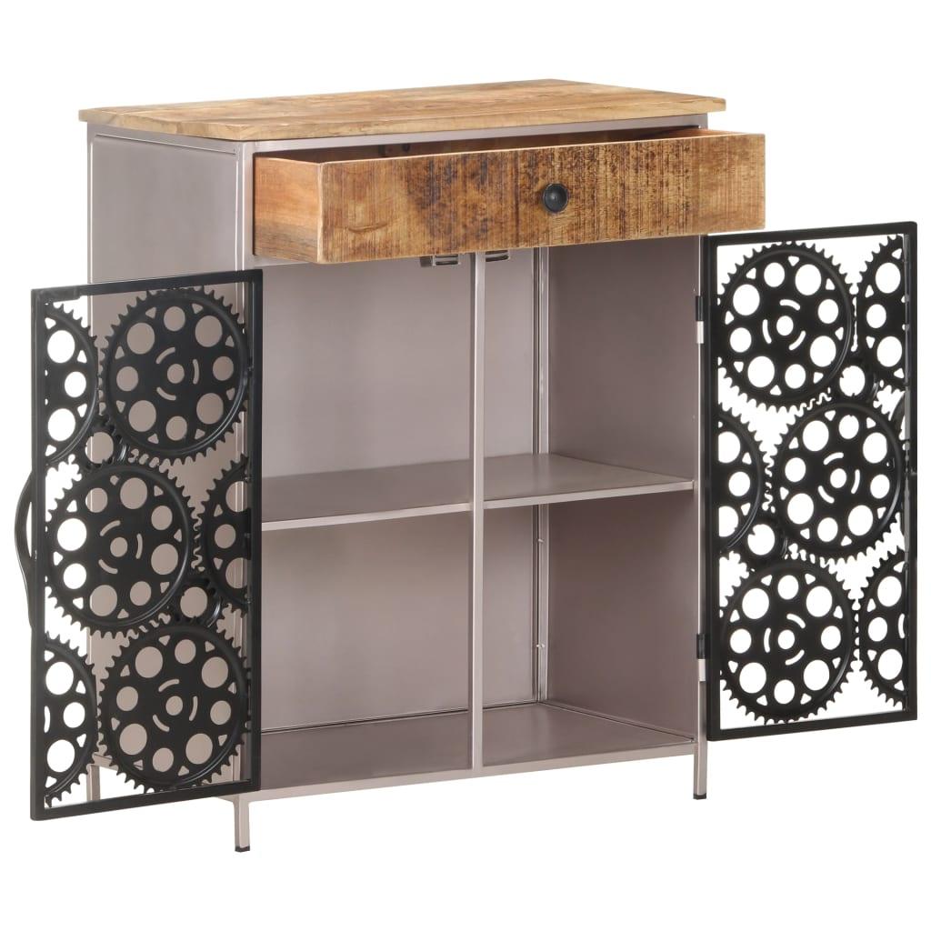Sideboard 23.6"x13.8"x29.5" Rough Mango Wood & Iron at Set Shop and Smile