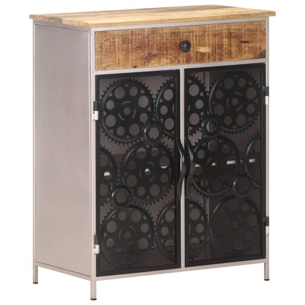 Sideboard 23.6"x13.8"x29.5" Rough Mango Wood & Iron at Set Shop and Smile