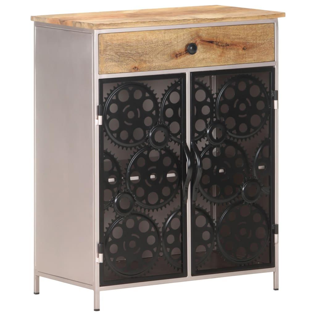 Sideboard 23.6"x13.8"x29.5" Rough Mango Wood & Iron at Set Shop and Smile