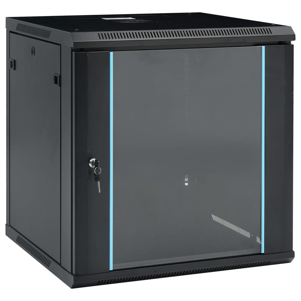 12U Wall Mounted Network Cabinet 19" IP20 23.6"x23.6"x25.2" at Set Shop and Smile