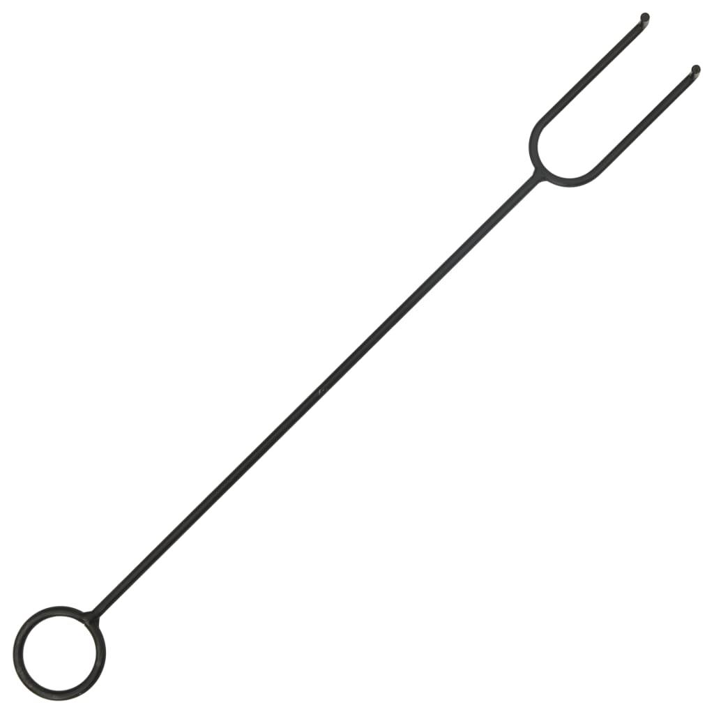 Fire Pit with Poker 29.9" XXL Steel at Set Shop and Smile