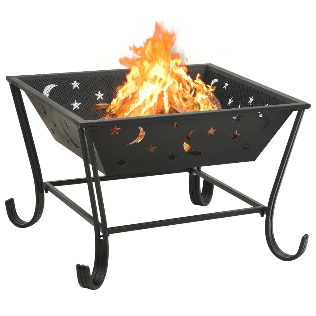 Fire Pit with Poker 24.4" XXL Steel at Set Shop and Smile