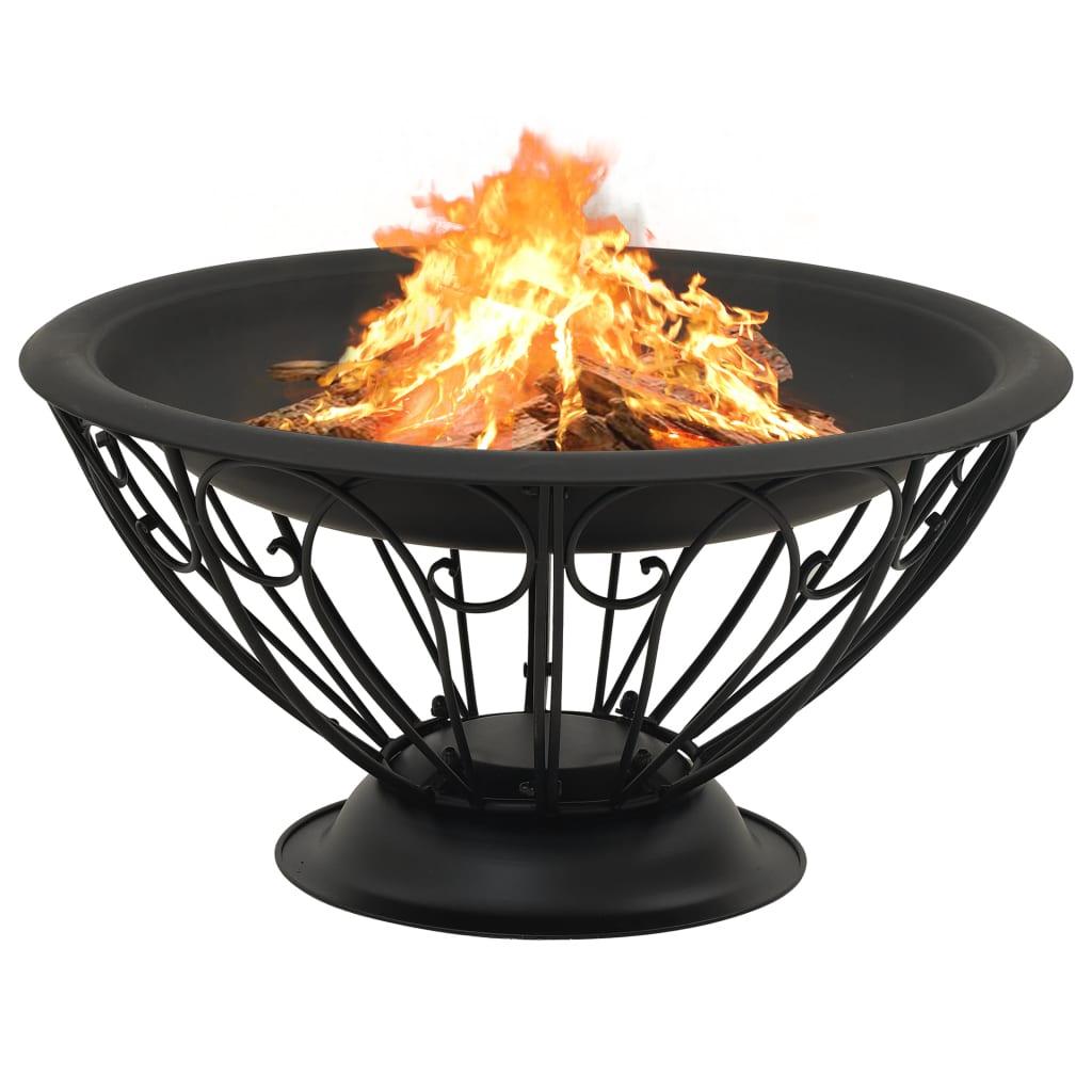 Fire Pit with Poker 29.5" XXL Steel at Set Shop and Smile