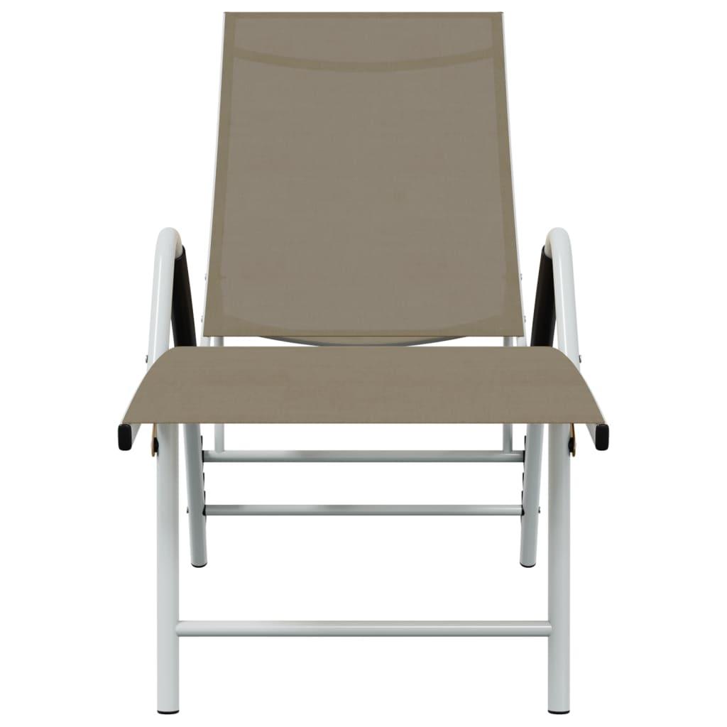 Sun Lounger Textilene and Aluminum Taupe at Set Shop and Smile