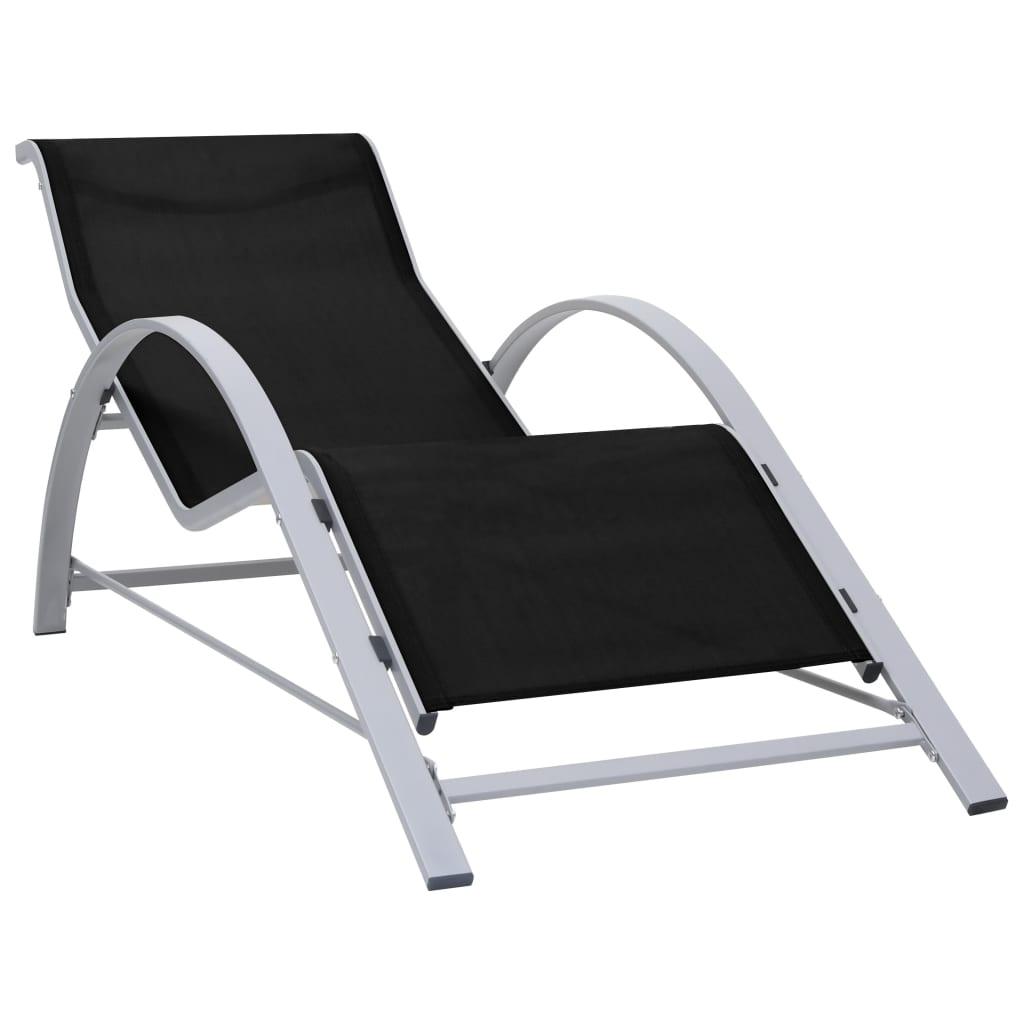 Sunlounger Textilene and Aluminum Black at Set Shop and Smile