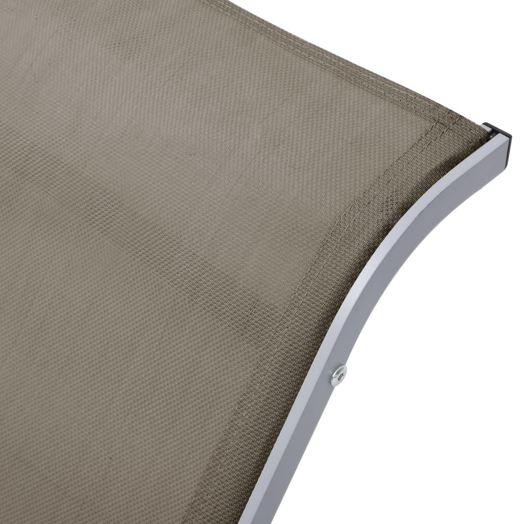 Sunlounger Textilene and Aluminum Taupe at Set Shop and Smile