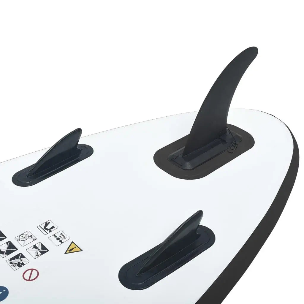 Inflatable Stand Up Paddleboard Set Black and White at Set Shop and Smile