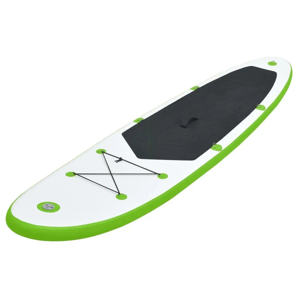 Inflatable Stand Up Paddleboard Set Green and White at Set Shop and Smile