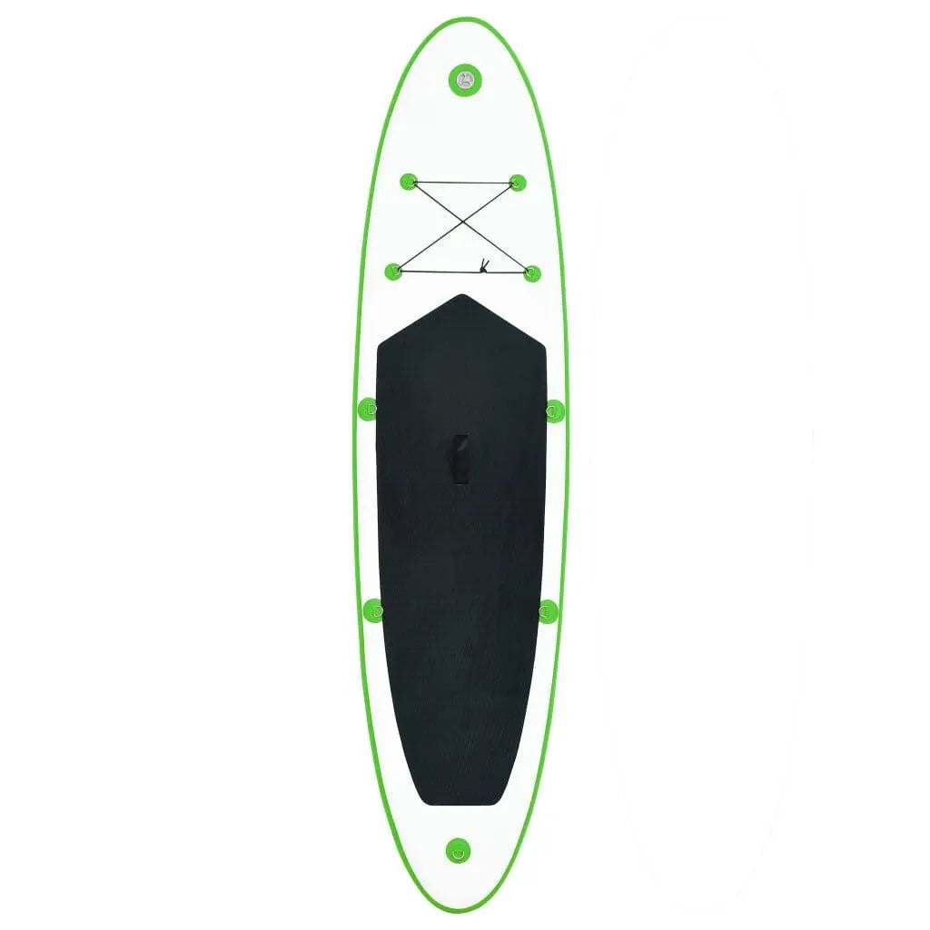 Inflatable Stand Up Paddleboard Set Green and White at Set Shop and Smile