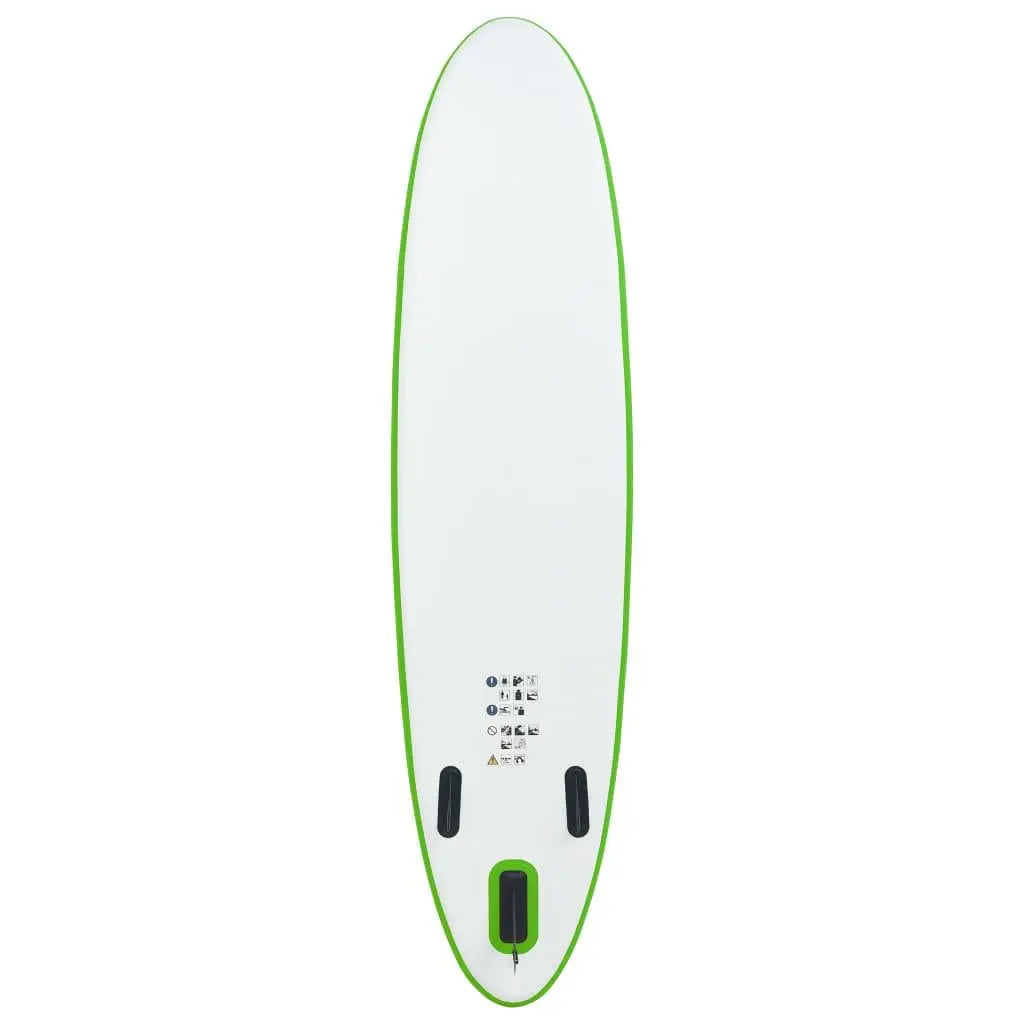 Inflatable Stand Up Paddleboard Set Green and White at Set Shop and Smile
