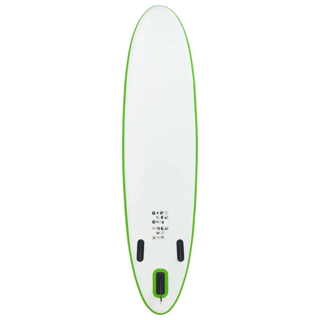 Inflatable Stand Up Paddle Board Set Green and White at Set Shop and Smile