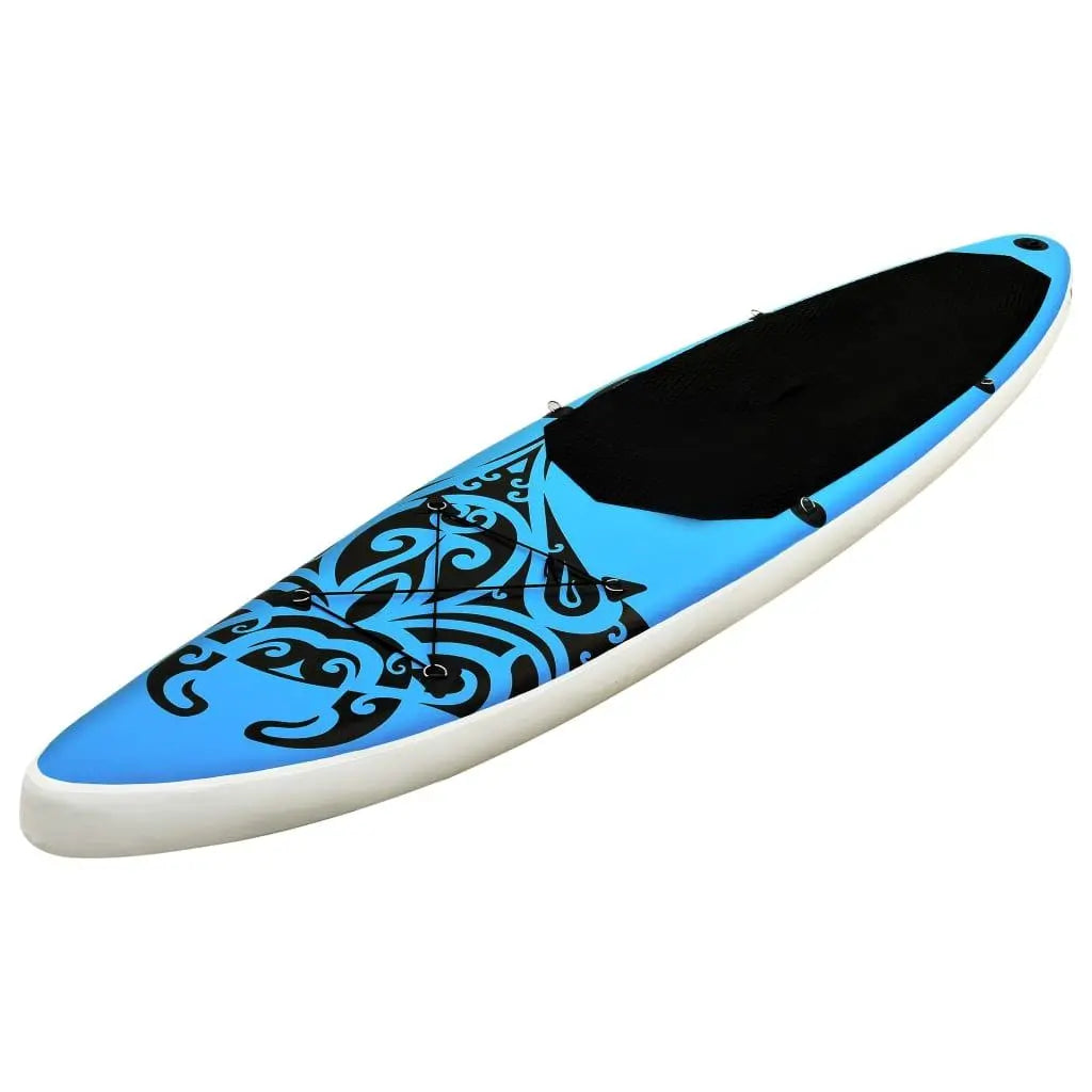 Inflatable Stand Up Paddleboard Set 126"x29.9"x5.9" Blue at Set Shop and Smile