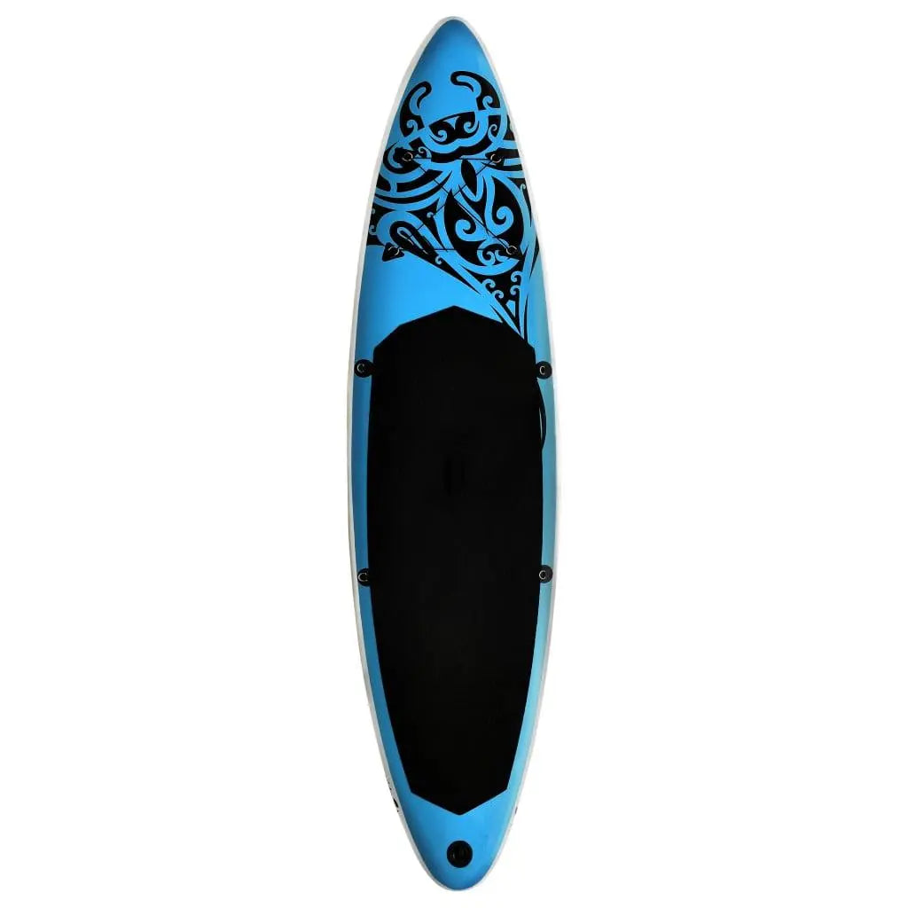 Inflatable Stand Up Paddleboard Set 126"x29.9"x5.9" Blue at Set Shop and Smile