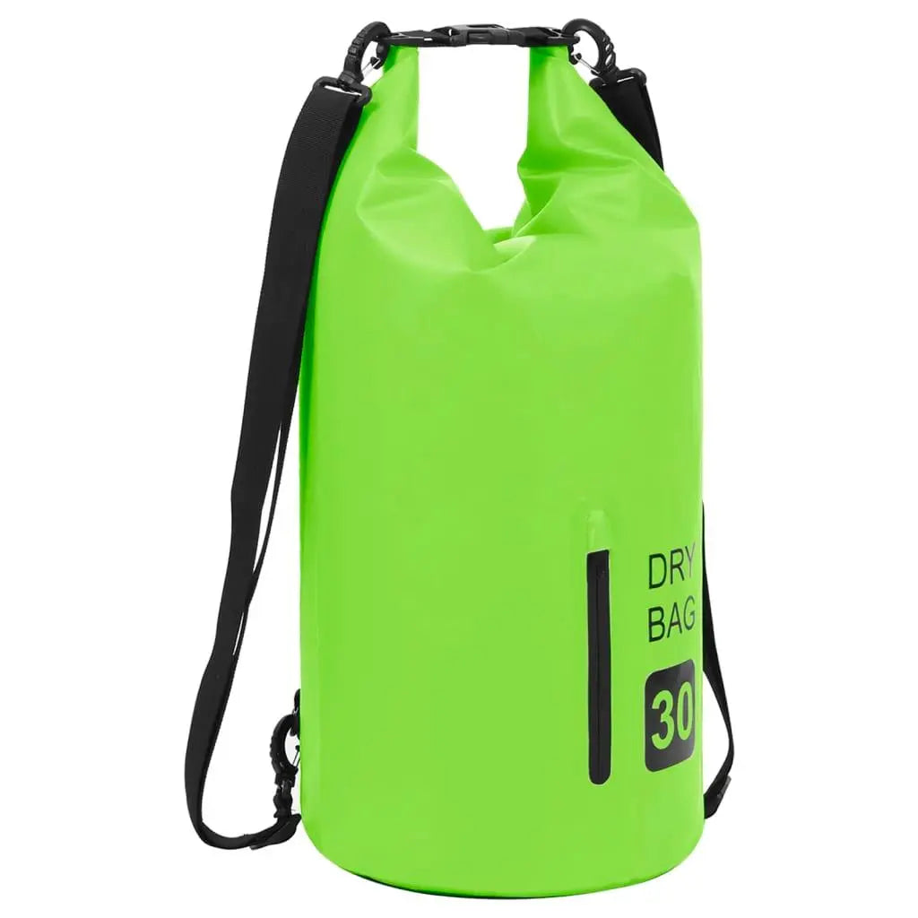 Dry Bag with Zipper Green 7.9 gal PVC at Set Shop and Smile