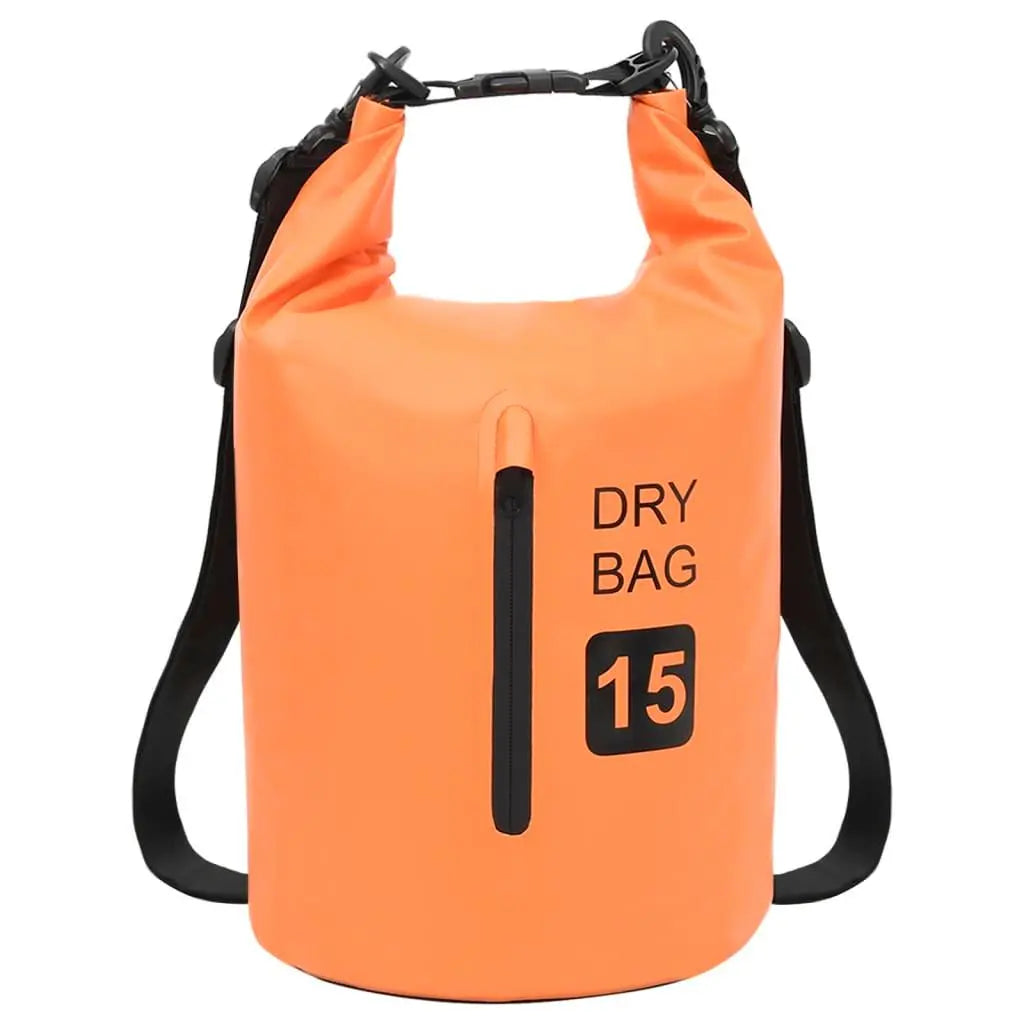 Dry Bag with Zipper Orange 4 gal PVC at Set Shop and Smile