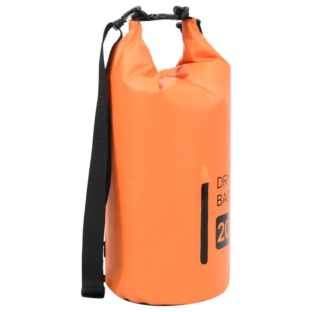 Dry Bag with Zipper Orange 5.3 gal PVC at Set Shop and Smile