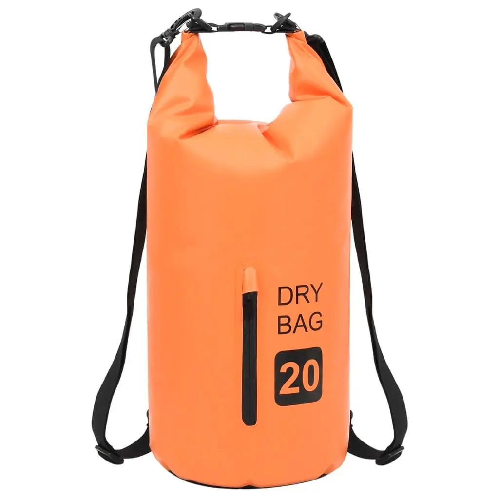 Dry Bag with Zipper Orange 5.3 gal PVC at Set Shop and Smile