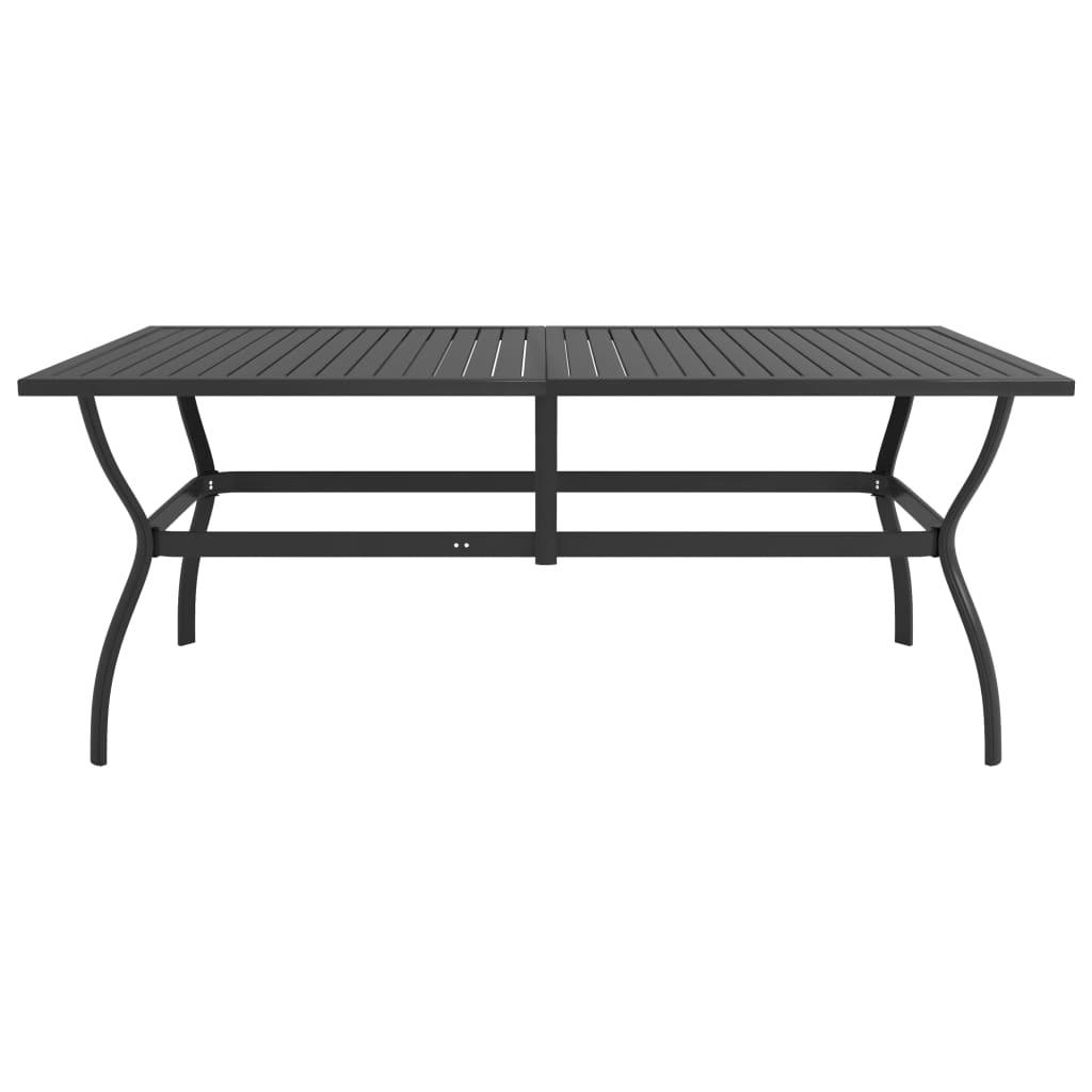 Patio Table Anthracite 74.8"x31.5"x28.3" Steel at Set Shop and Smile