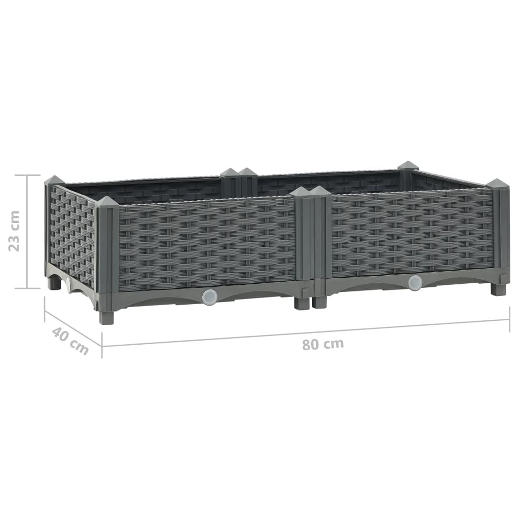 Raised Bed 31.5"x15.7"x9.1" Polypropylene at Set Shop and Smile